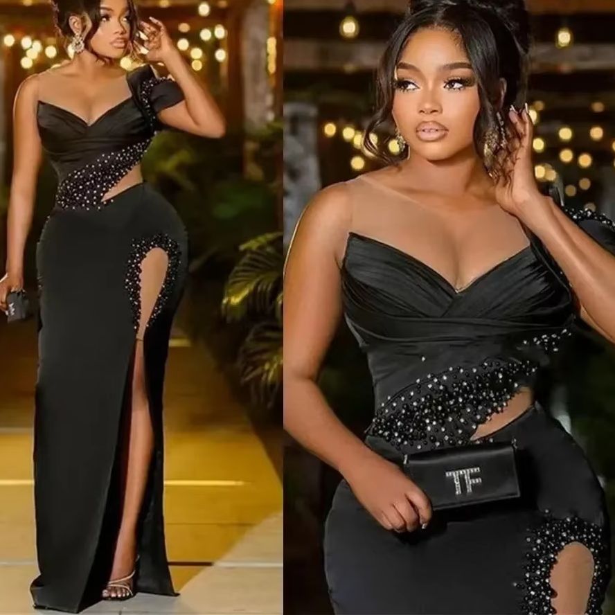 Women Formal Wear For Plus Size - Satin plus Size Formal Dress Aso