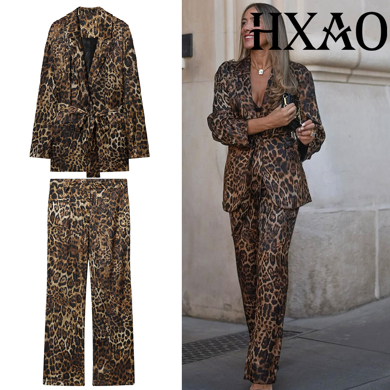 HXAO Leopard Pants Sets 2 Piec - đánh giá và giá Women'S Formal Wear Pants