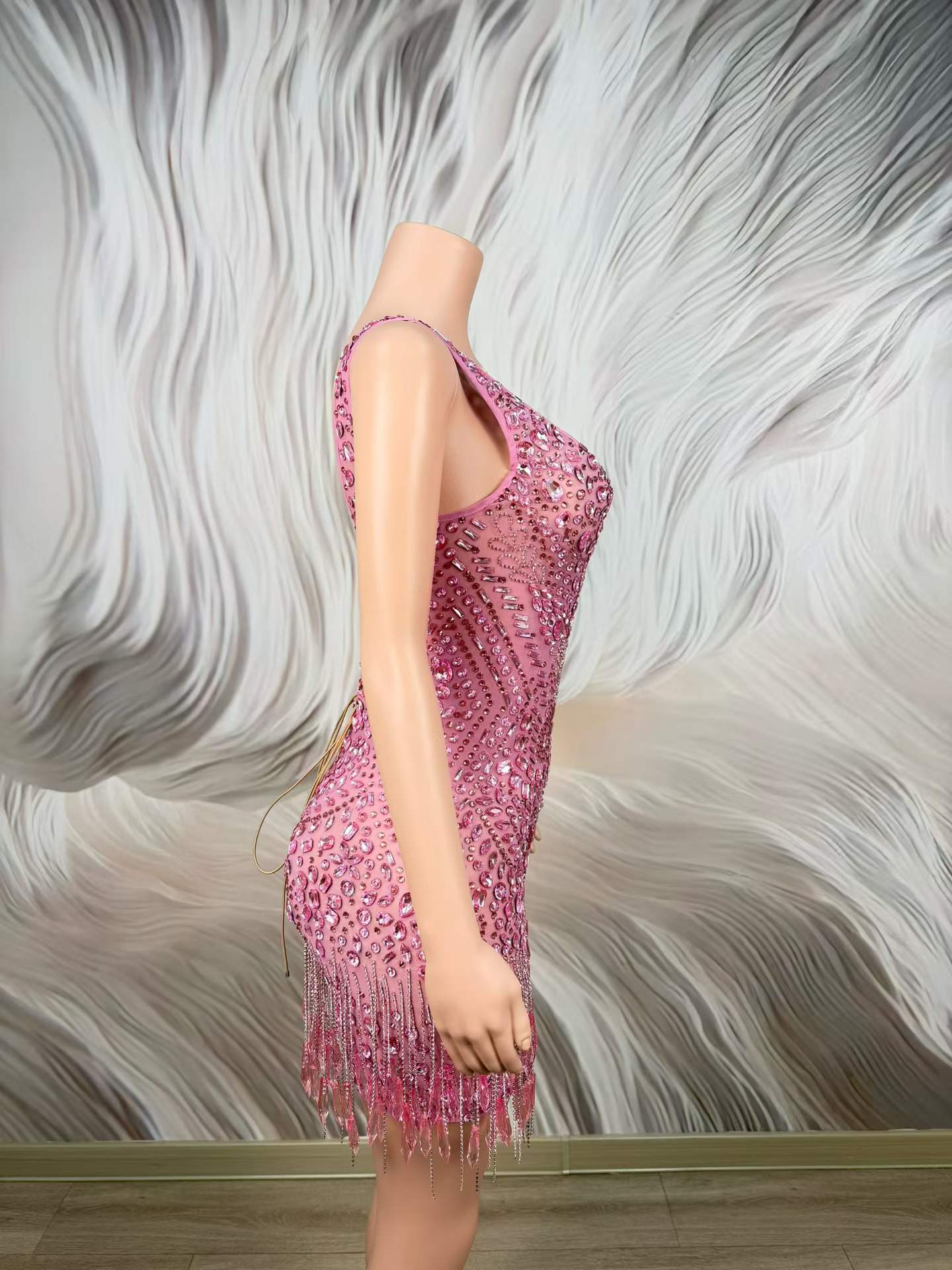 Luxury Sparkly Pink Rhinestone - đánh giá và giá Women Formal Wear Photoshoot