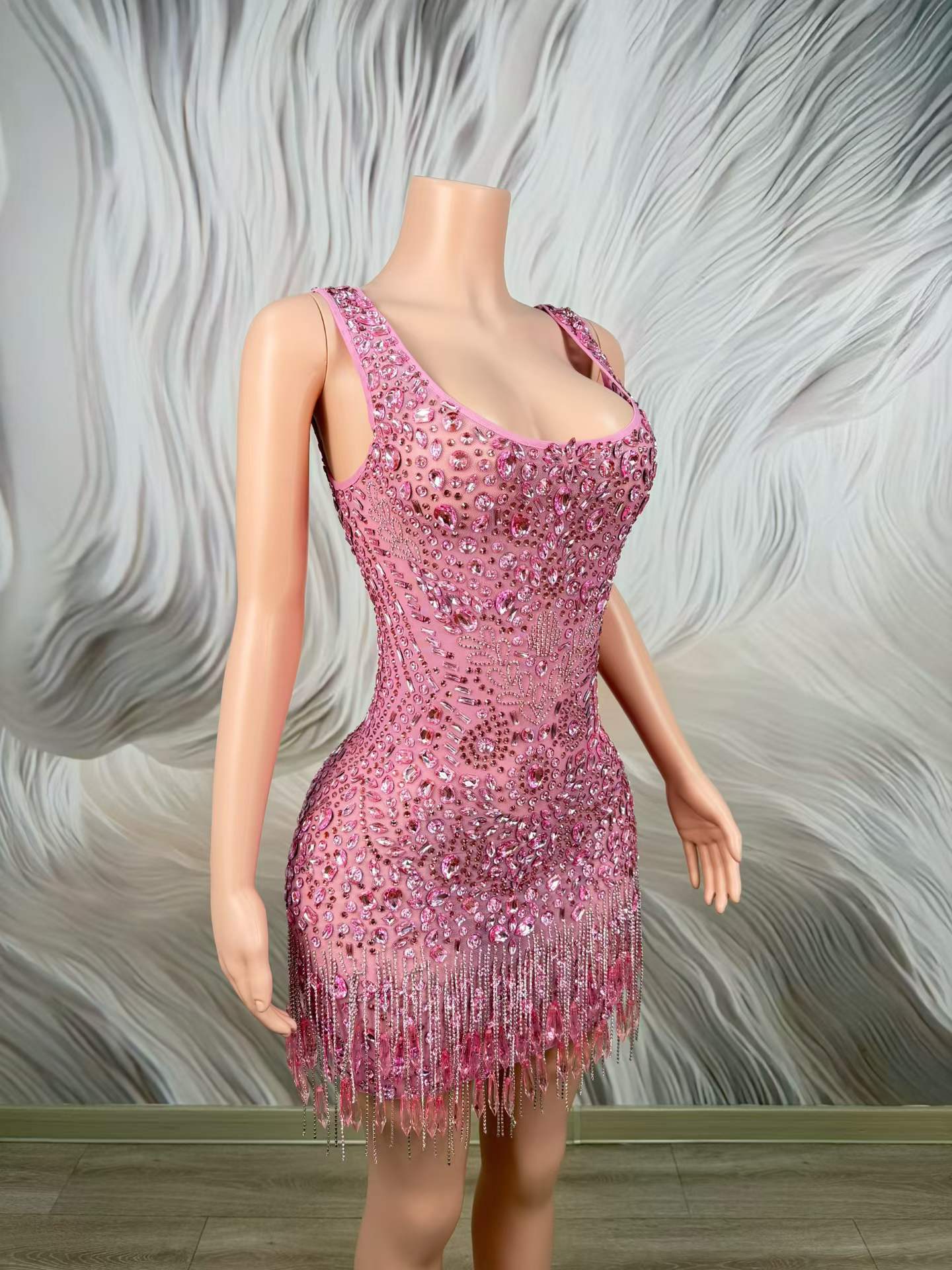 Luxury Sparkly Pink Rhinestone - đánh giá và giá Women Formal Wear Photoshoot