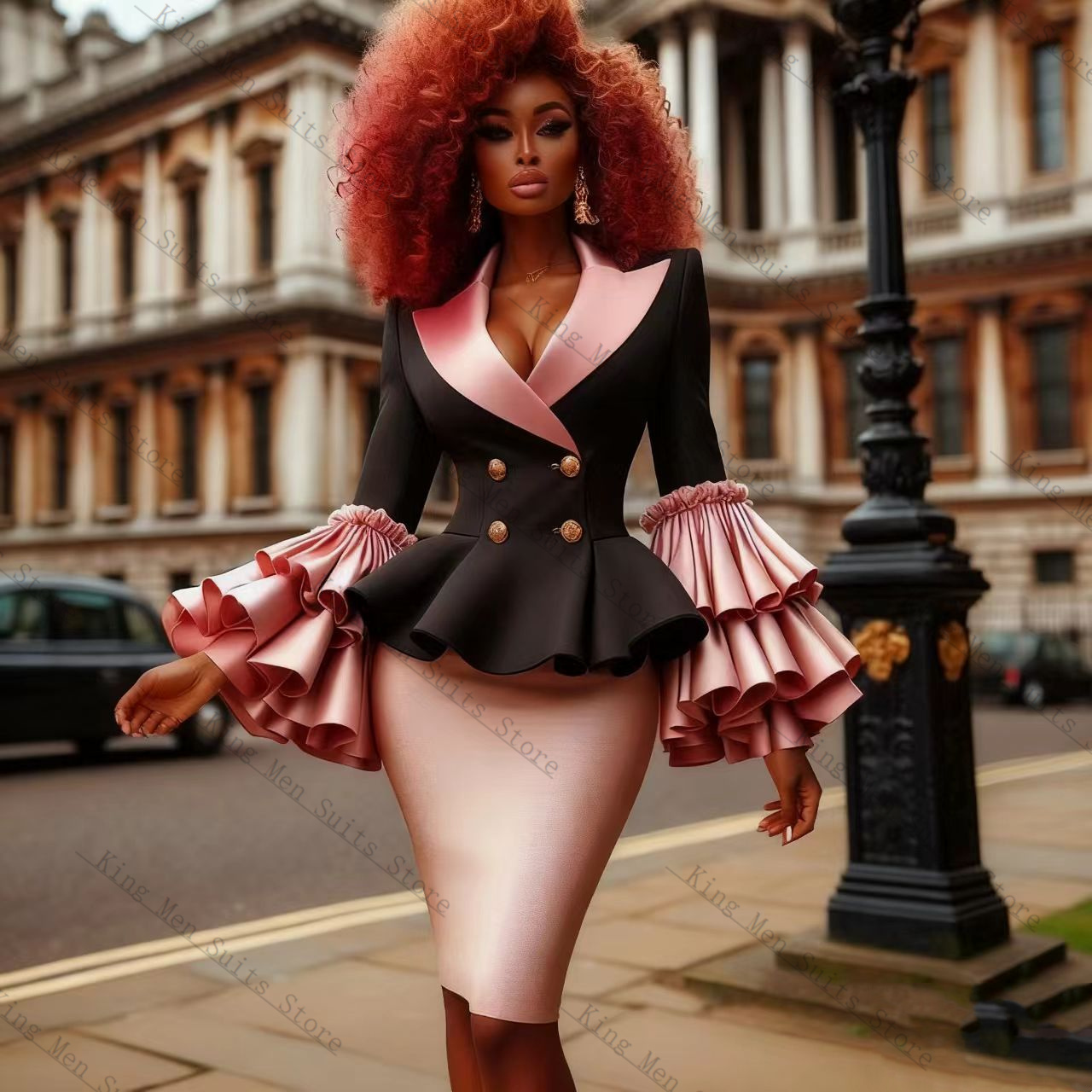 Black Pink Women Suit Set 2 Pc - đánh giá và giá Women'S Formal Jackets To Wear With Dresses