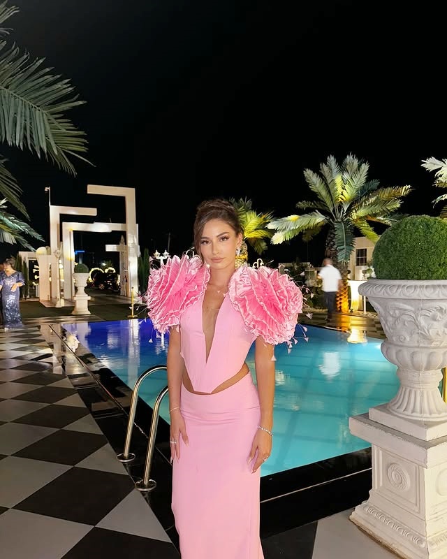 Pink Two Pieces Prom Dresses W - đánh giá và giá Women Formal Wear Online