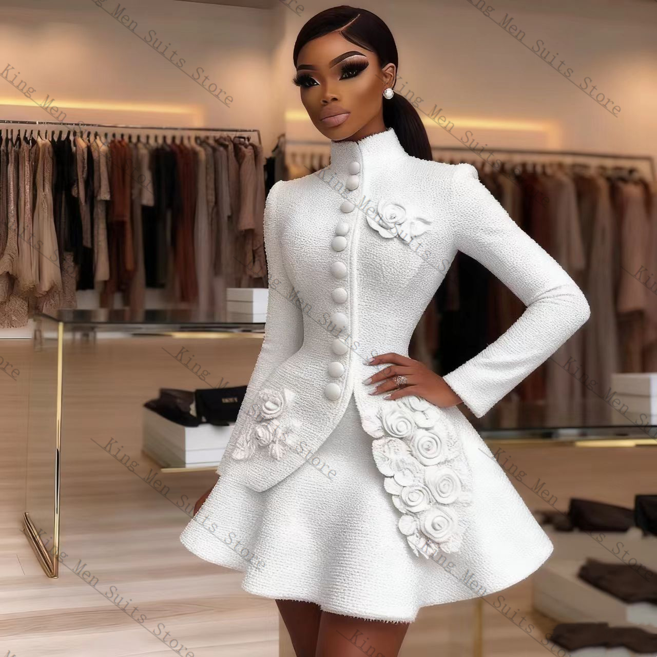 Luxury White Women Suit Set 2  - đánh giá và giá Women'S Formal Jackets To Wear With Dresses