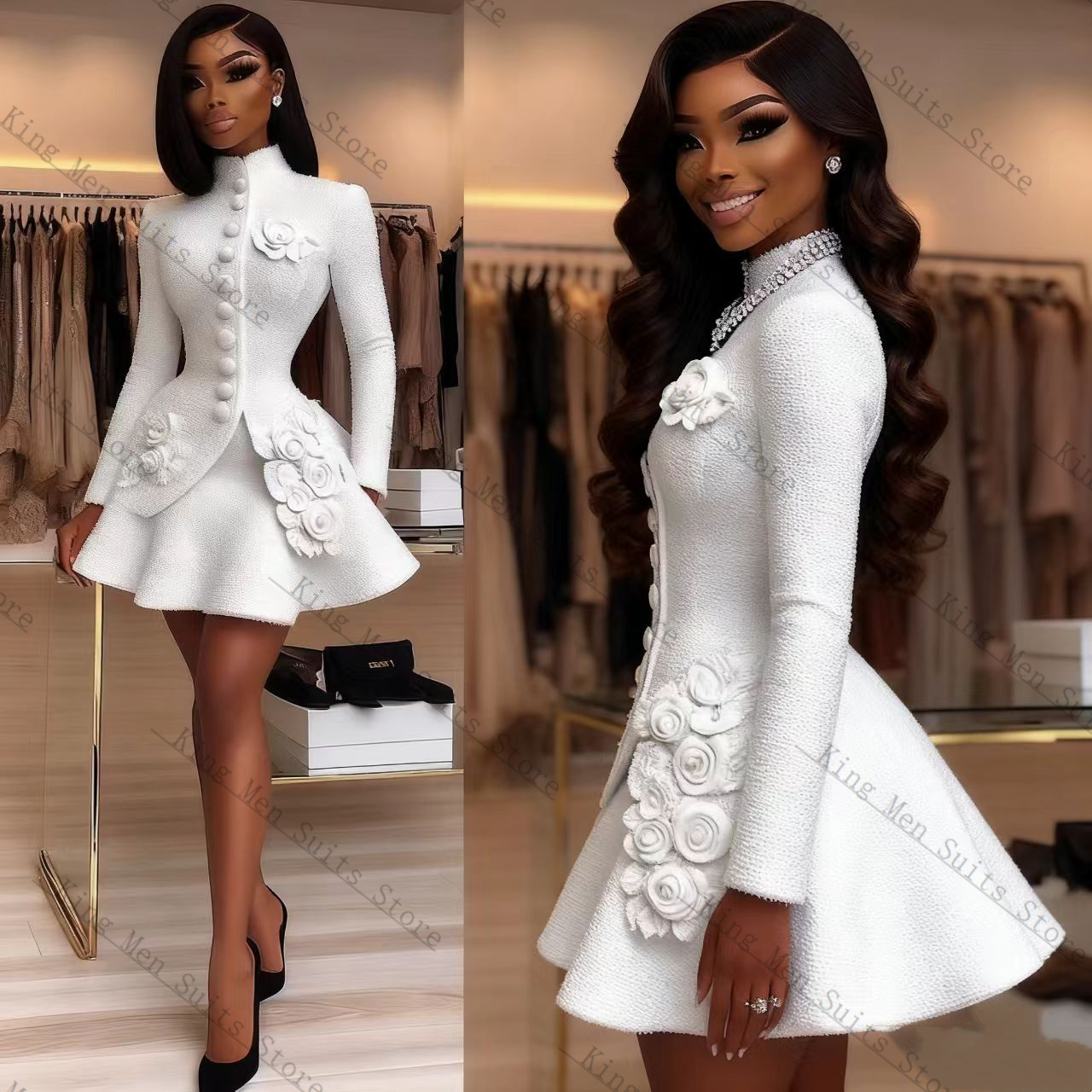Luxury White Women Suit Set 2  - đánh giá và giá Women'S Formal Jackets To Wear With Dresses