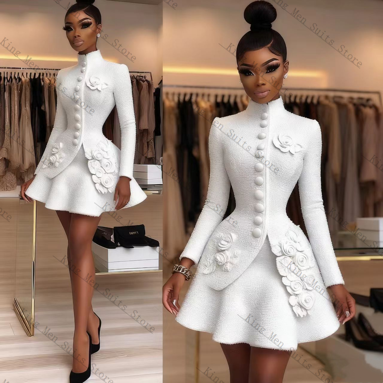 Luxury White Women Suit Set 2  - đánh giá và giá Women'S Formal Jackets To Wear With Dresses