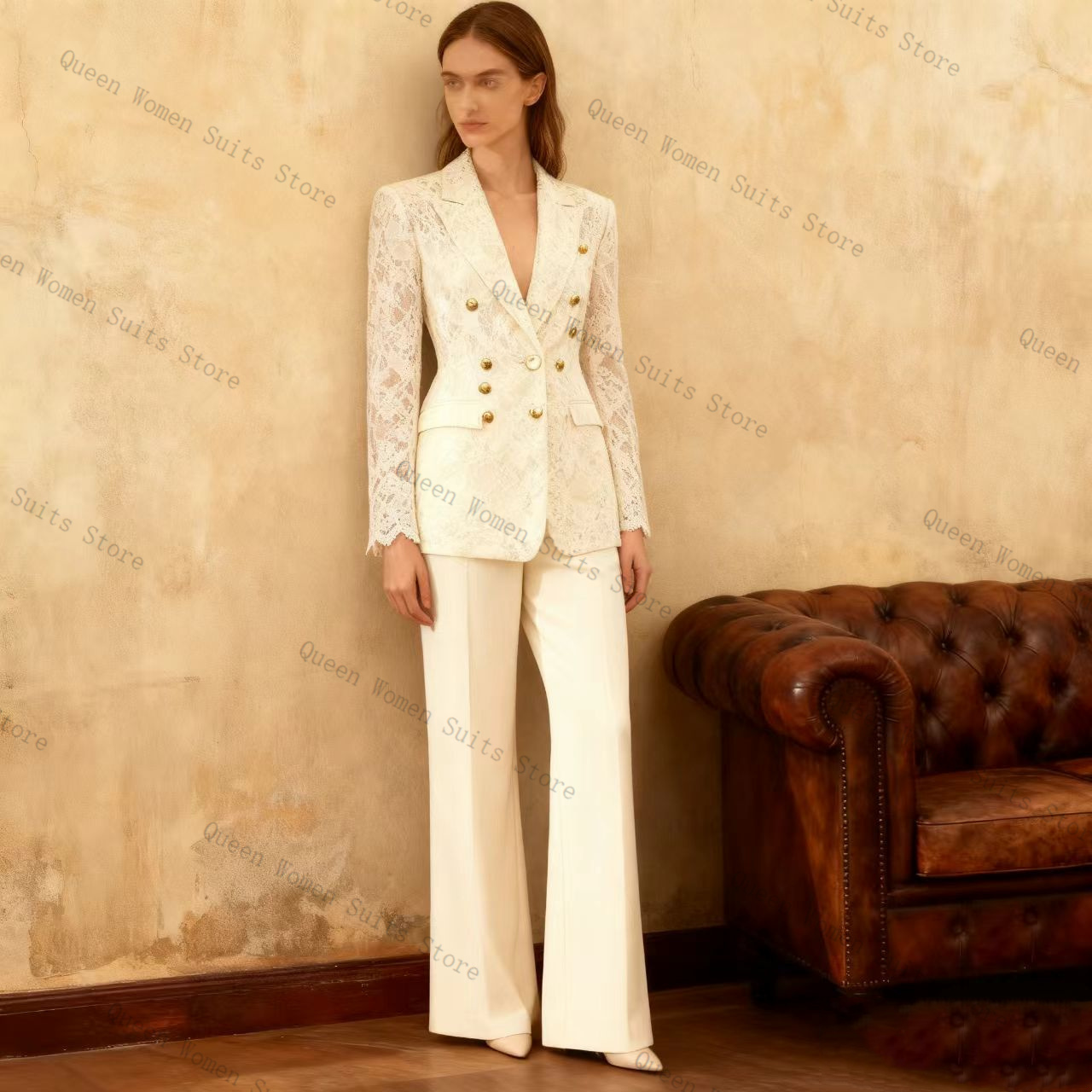 White Lace Women Suit Pants Se - đánh giá và giá Women'S Formal Jackets To Wear With Dresses
