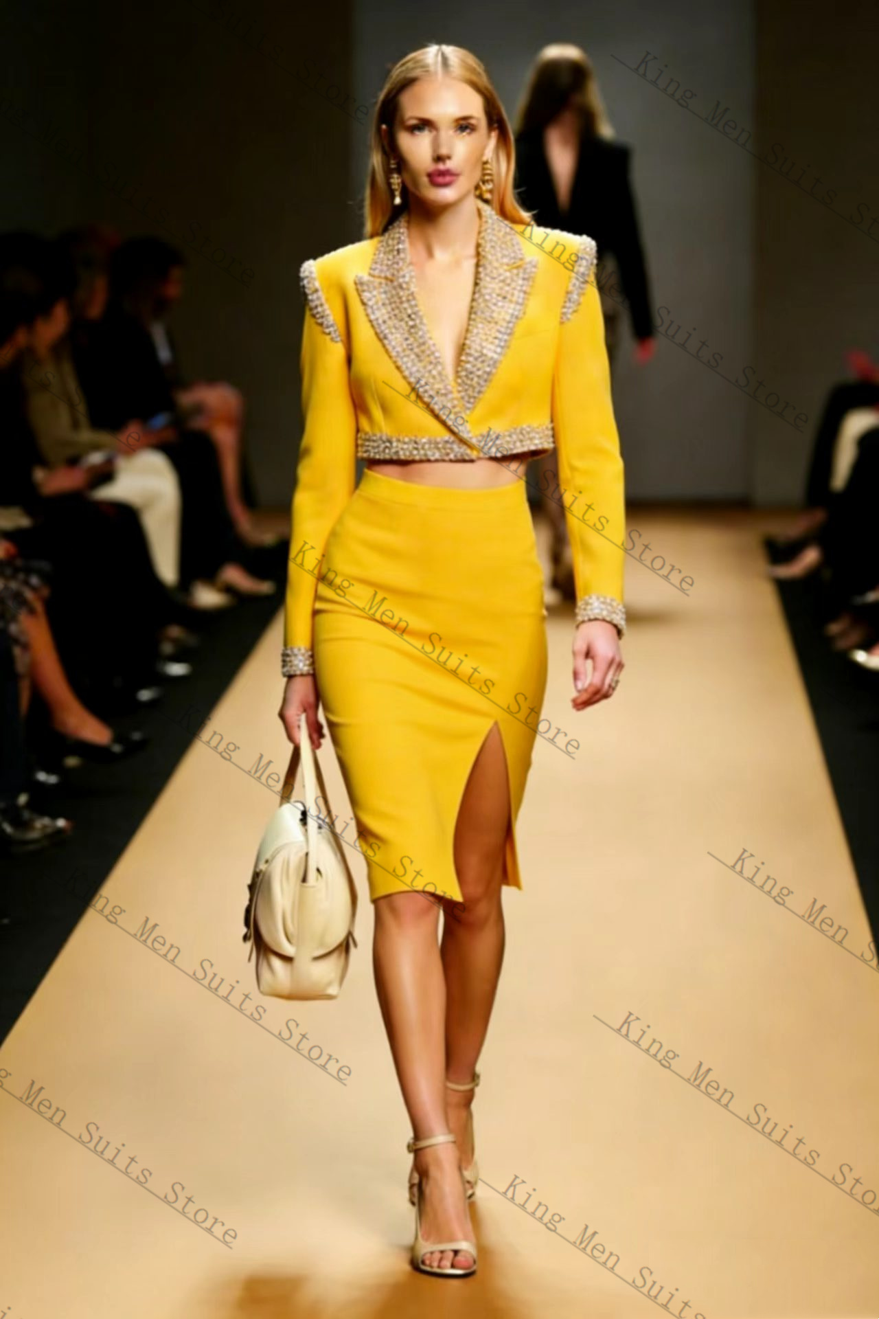 Yellow Crystals Women Suit Ski - đánh giá và giá Women'S Formal Jackets To Wear With Dresses