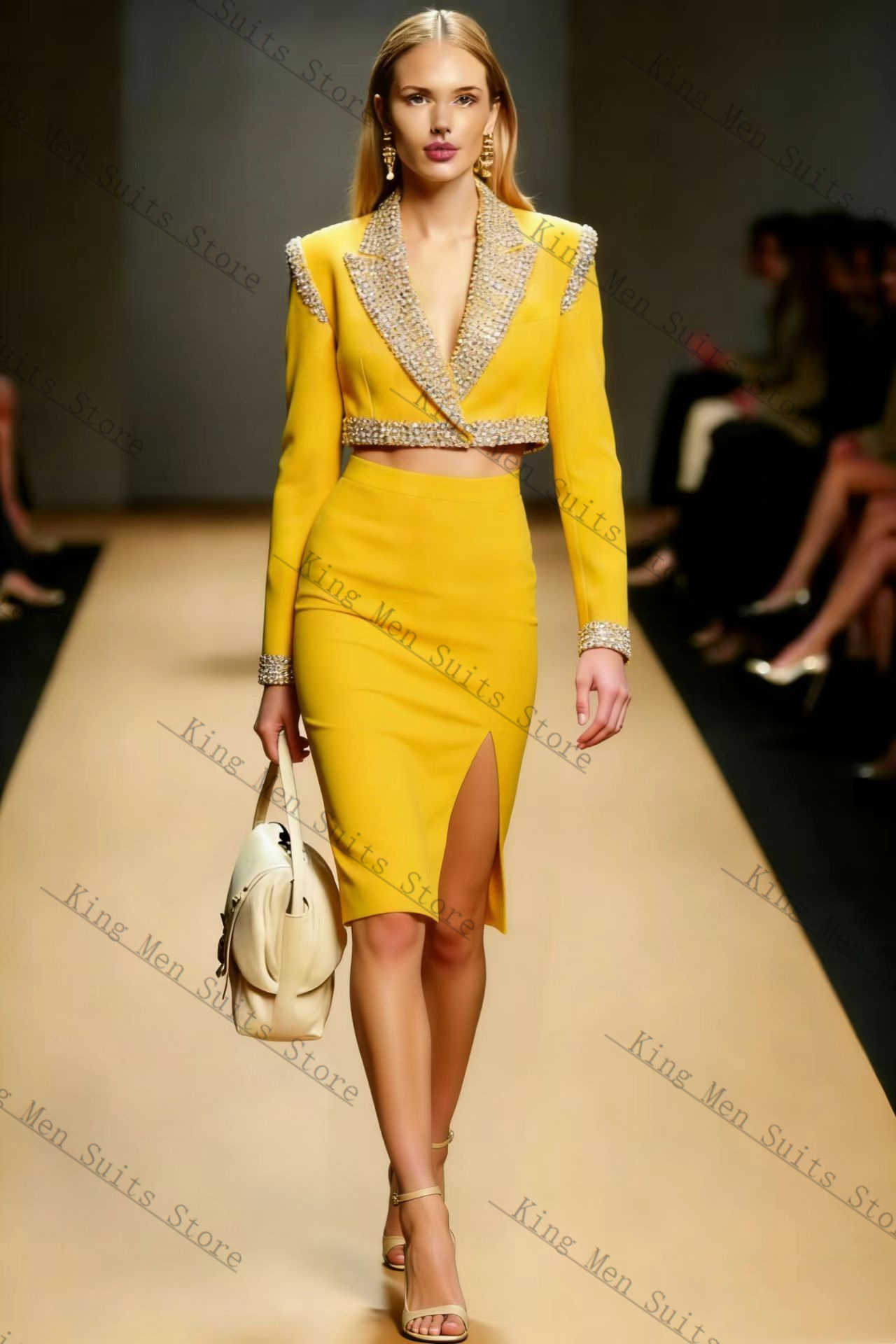 Yellow Crystals Women Suit Ski - đánh giá và giá Women'S Formal Jackets To Wear With Dresses
