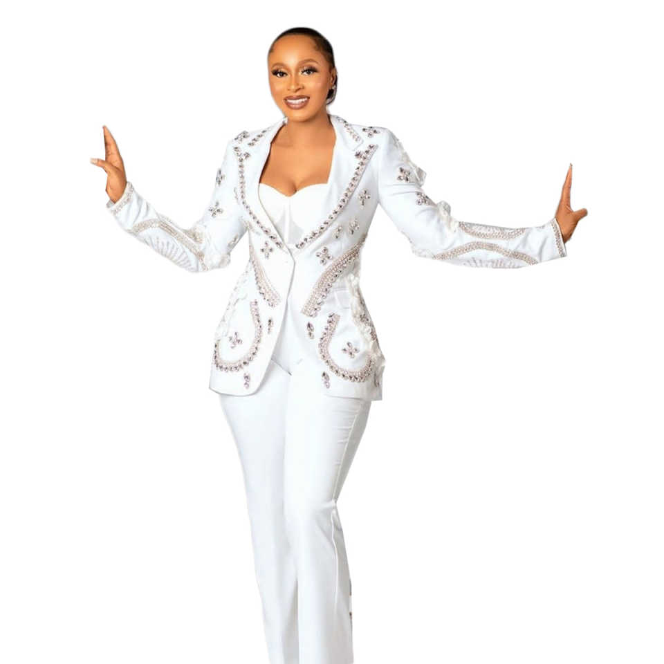 Luxury Women Pants Suits 2 Pcs - đánh giá và giá Women Formal Wear For Plus Size