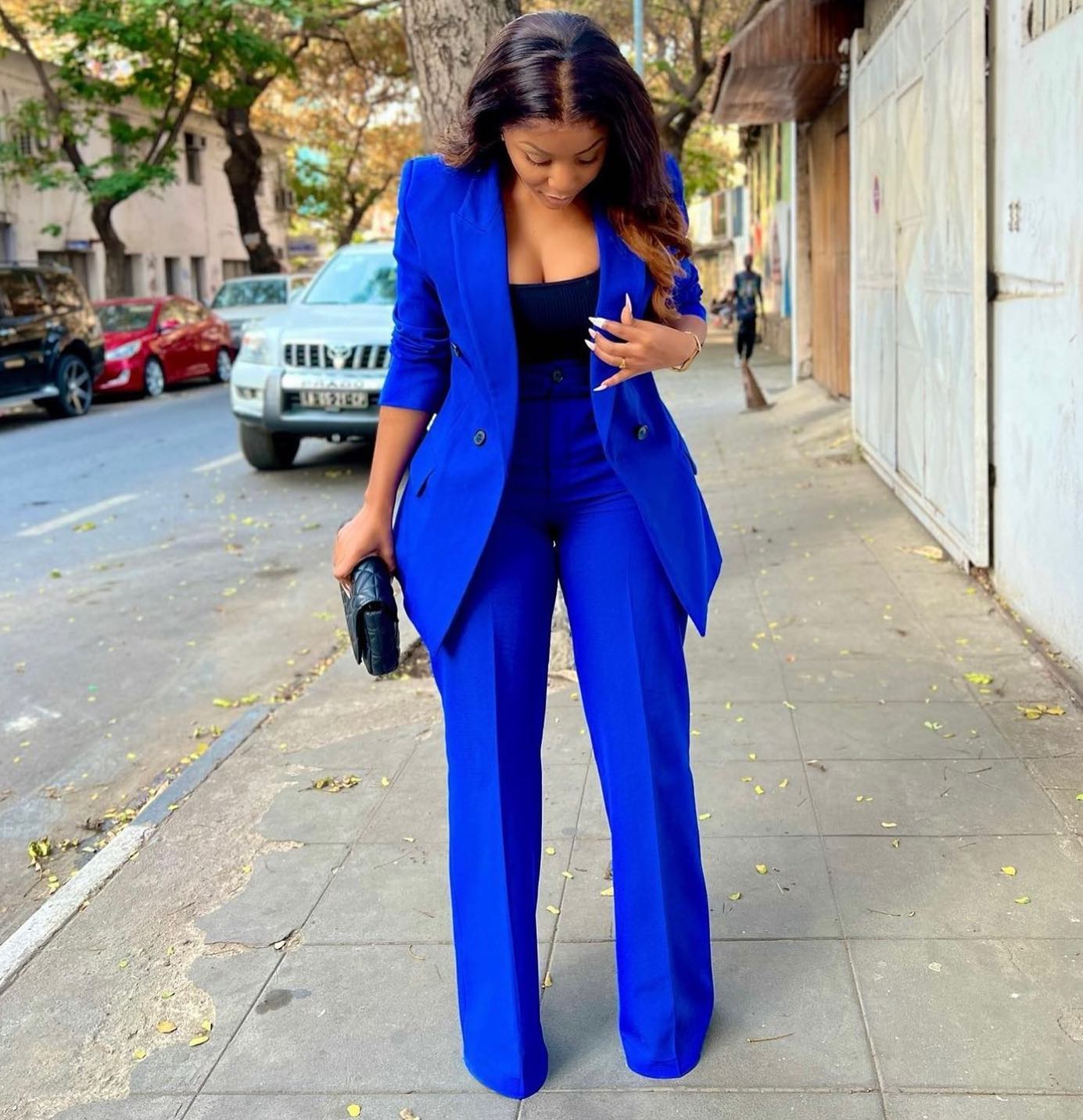 Royal Blue Women Pants Suits 2 - đánh giá và giá Women Formal Wear For Plus Size
